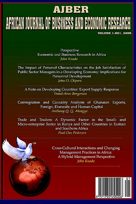 African Journal Of Business And Economic Research (Vol.1 No.1)