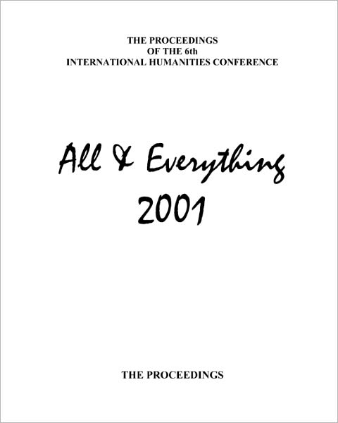 The Proceedings Of The 6th International Humanities Conference