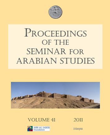 Proceedings of the Seminar for Arabian Studies Volume 41 (2011): Papers from the Forty-Fourth Meeting, London, 22-24 July 2010