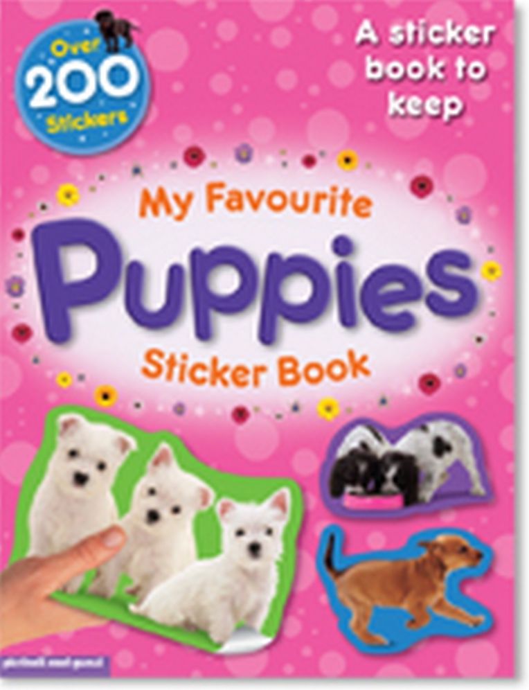 My Favourite Puppies Sticker Book: A sticker book to keep