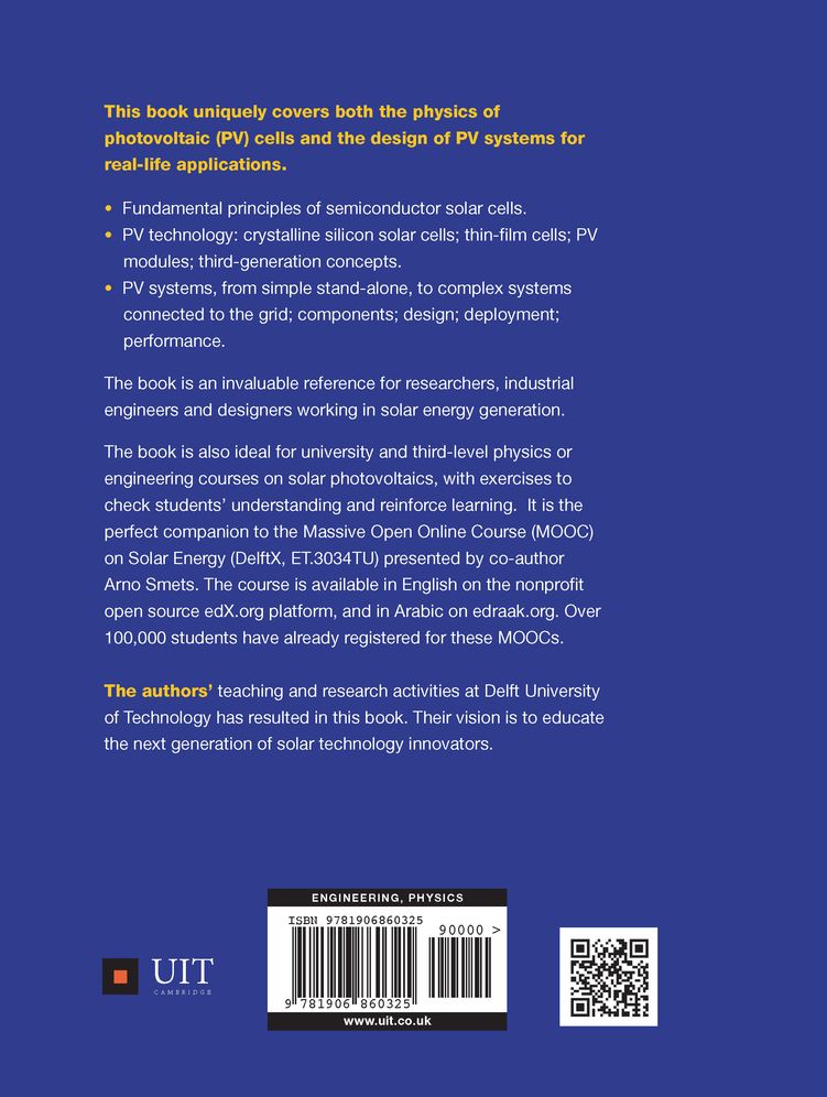 Solar Energy: The Physics and Engineering of Photovoltaic Conversion, Technologies and Systems