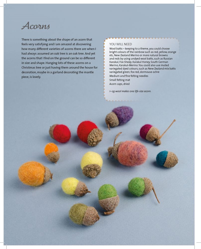 Making Simple Needle Felts: 40 Seasonal Projects