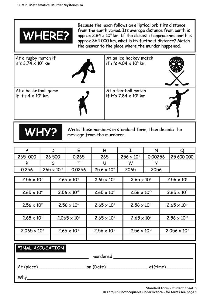 More Mini Mathematical Murder Mysteries: Sixteen Activities to Stretch and Engage Ages 13-15