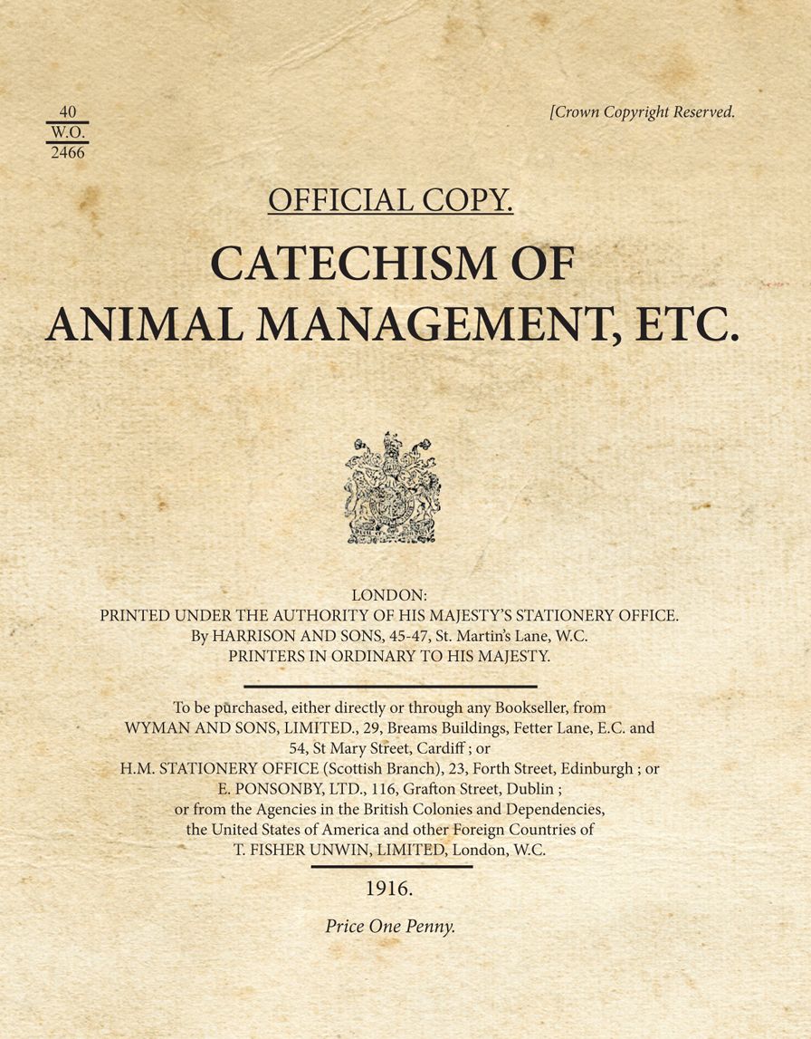 Catechism of Animal Management, Etc.