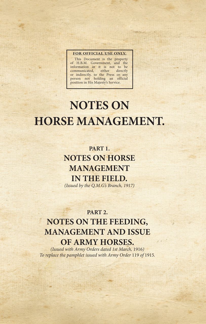 Notes on Horse Management (Pts 1 & 2)