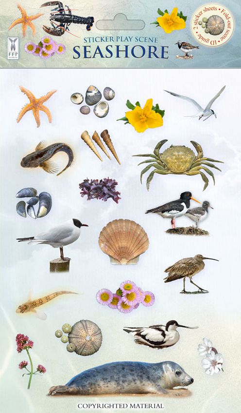 Sticker Play Scene: Seashore