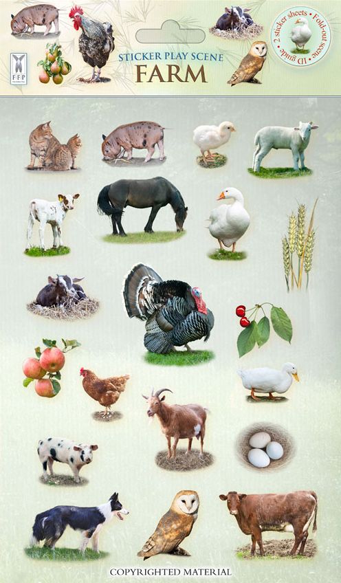 Sticker Play Scene: Farm
