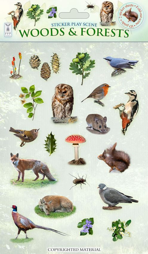 Sticker Play Scene: Woods & Forests