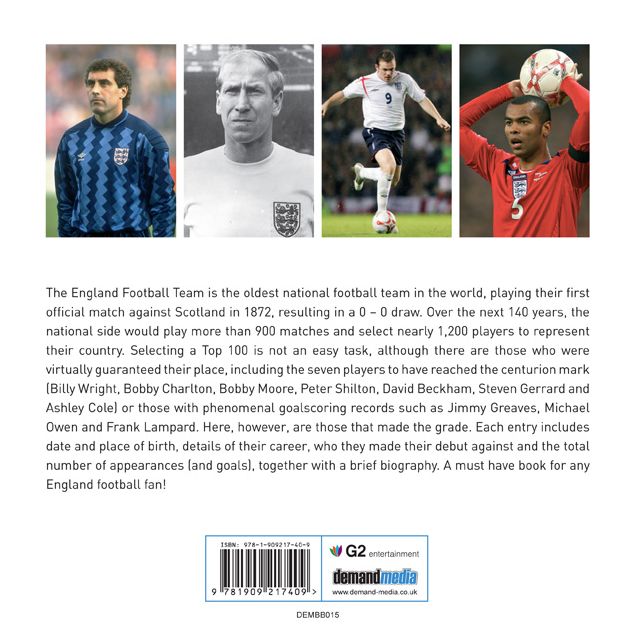 England Player by Player: A compilation of the 100 greatest England players