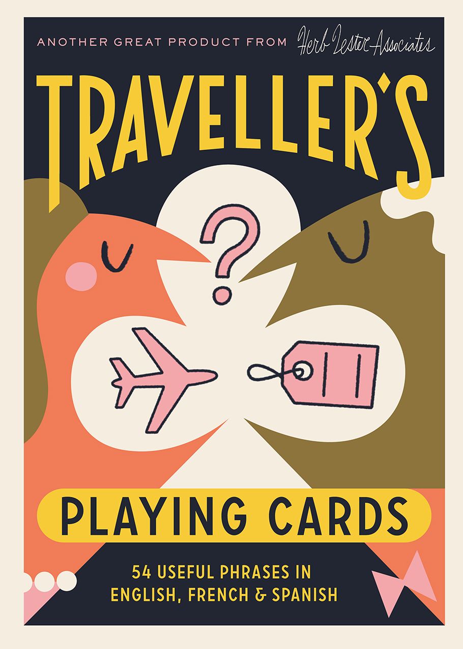 Traveler's Playing Cards: 54 Useful Phrases in English, French and Spanish