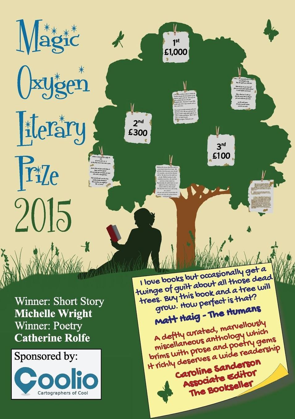 Magic Oxygen Literary Prize Anthology: the writing competition that created a Word Forest: 2015