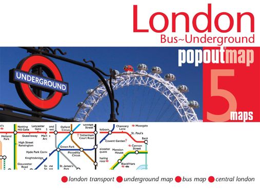 London Bus & Underground Popout Map