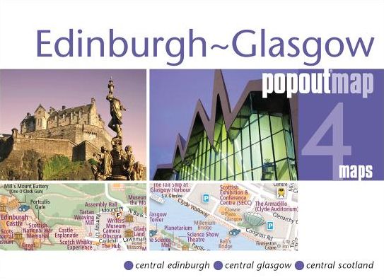 Edinburgh and Glasgow Popout Map