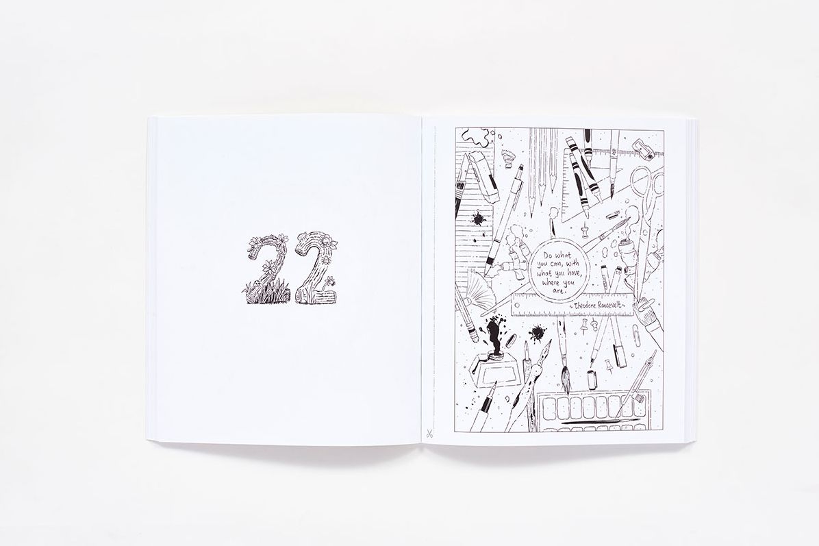 One Year Wiser: The Coloring Book: Unwind with Weekly Illustrated Meditations