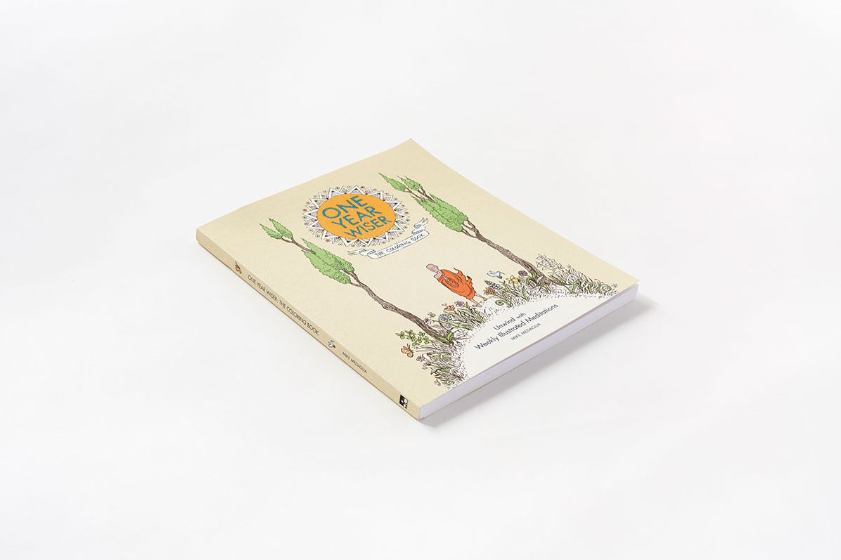 One Year Wiser: The Coloring Book: Unwind with Weekly Illustrated Meditations