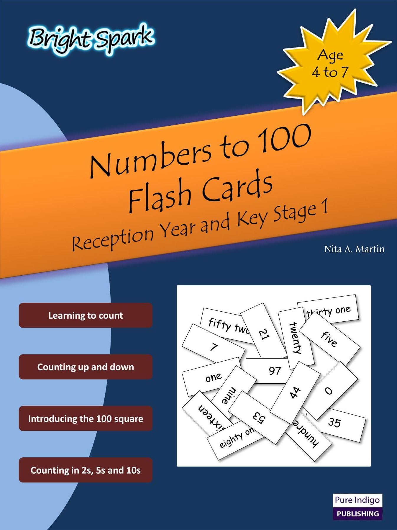 Numbers to 100 Flash Cards: Reception Year and Key Stage 1 (Age 4-7)