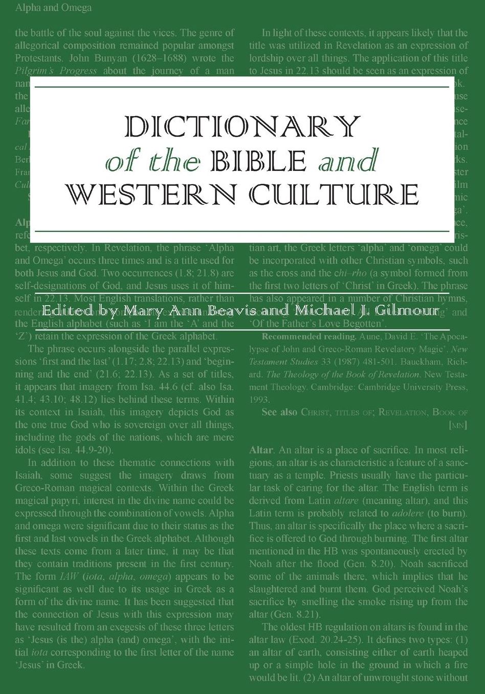 Dictionary of the Bible and Western Culture