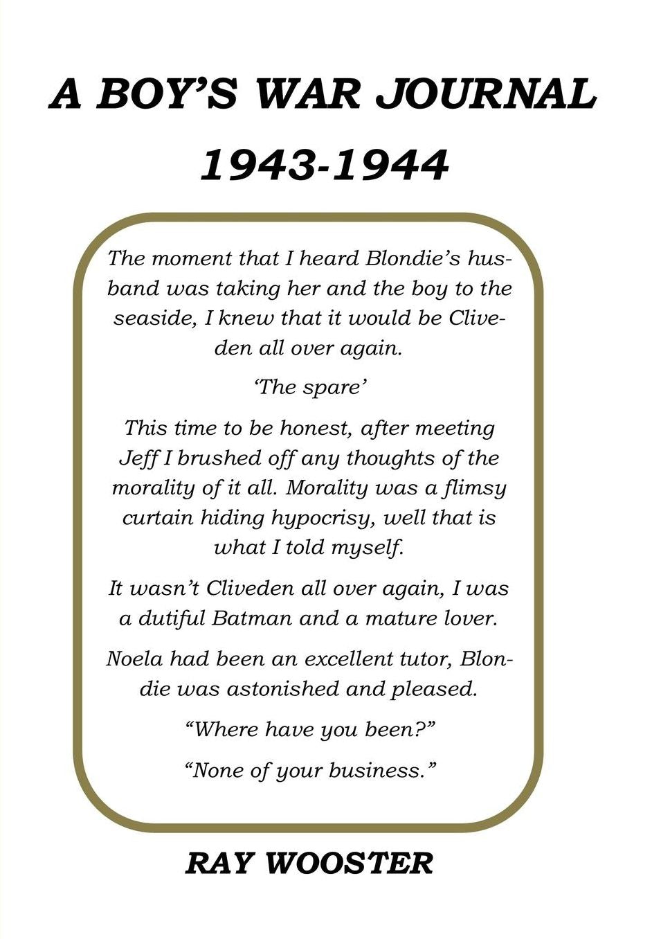 A Boy's War Journal 1943-1944