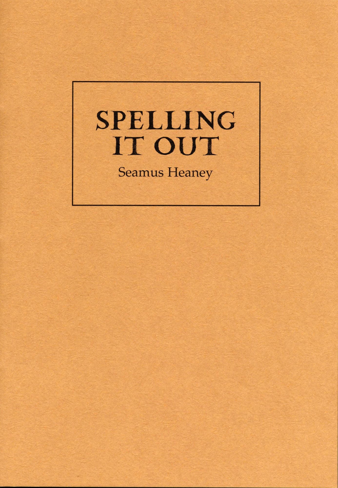 Spelling It Out