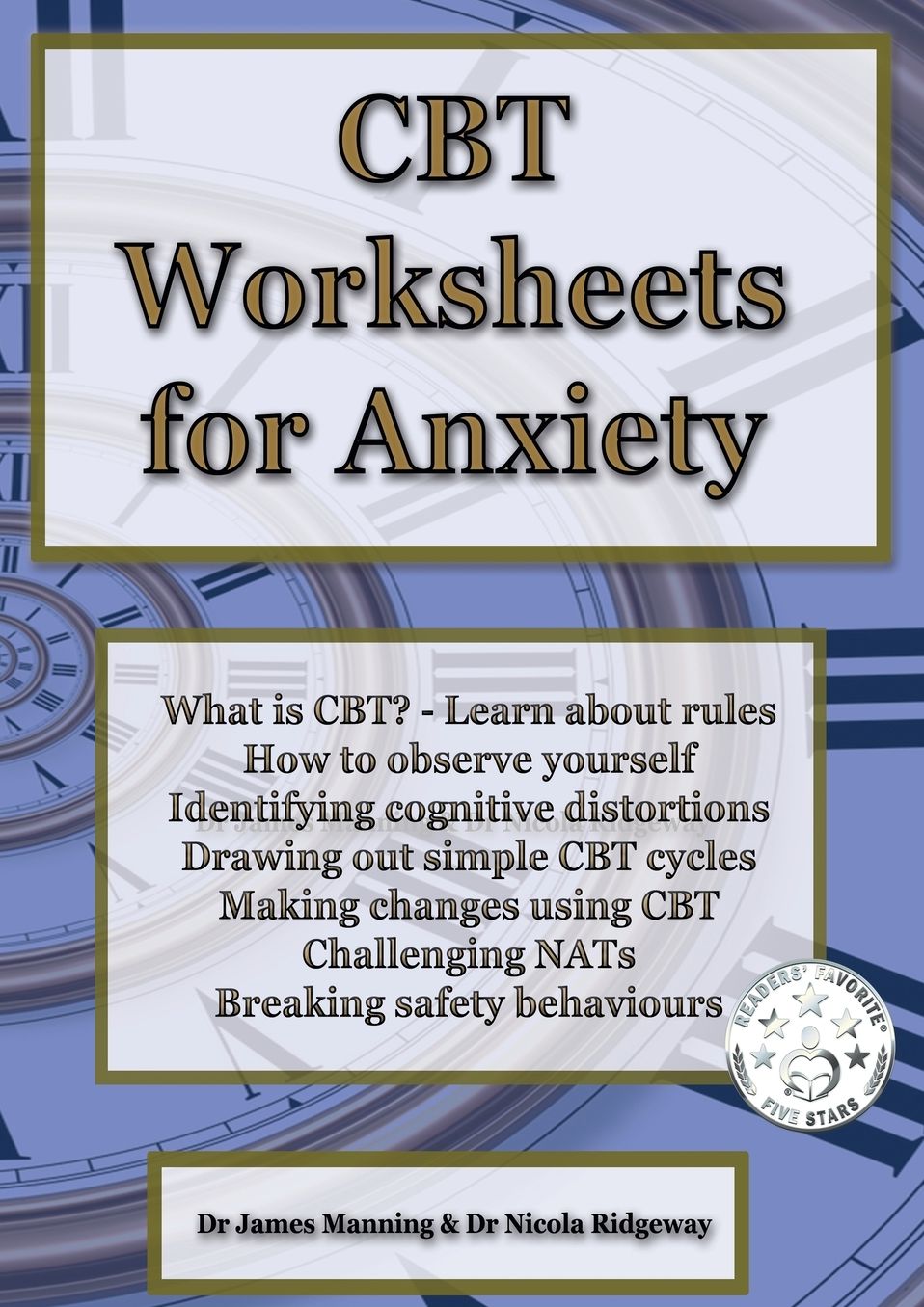 CBT Worksheets for Anxiety: A simple CBT workbook to help you record your progress when using CBT to reduce symptoms of anxiety.