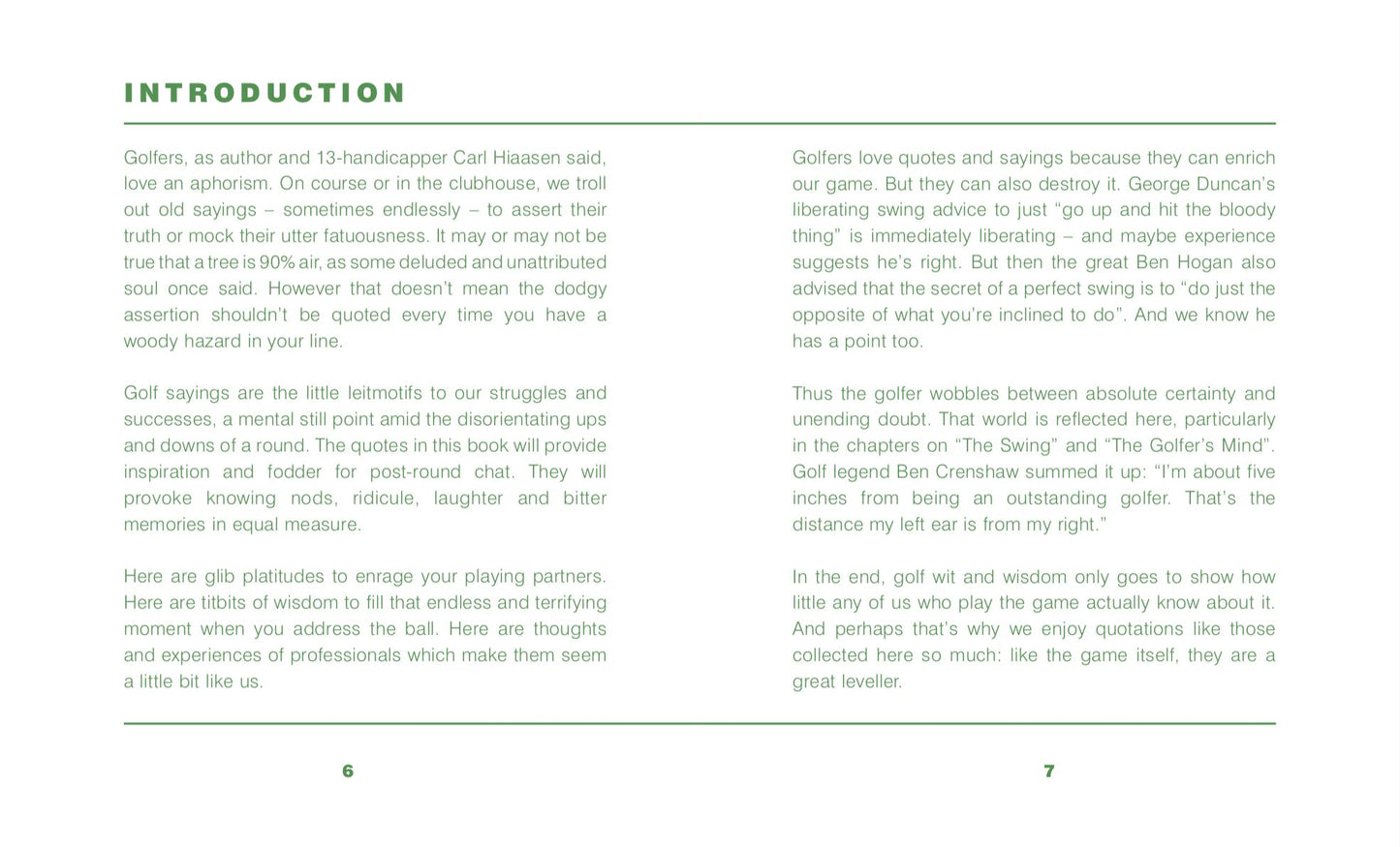 Little Book of Golf: Glorious Quotes from the Greats of the Game