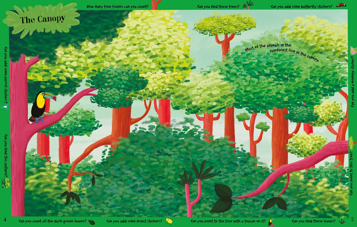 Rainforest Sticker Book