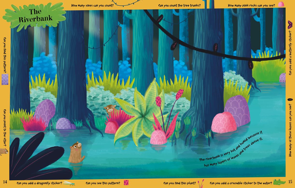 Rainforest Sticker Book