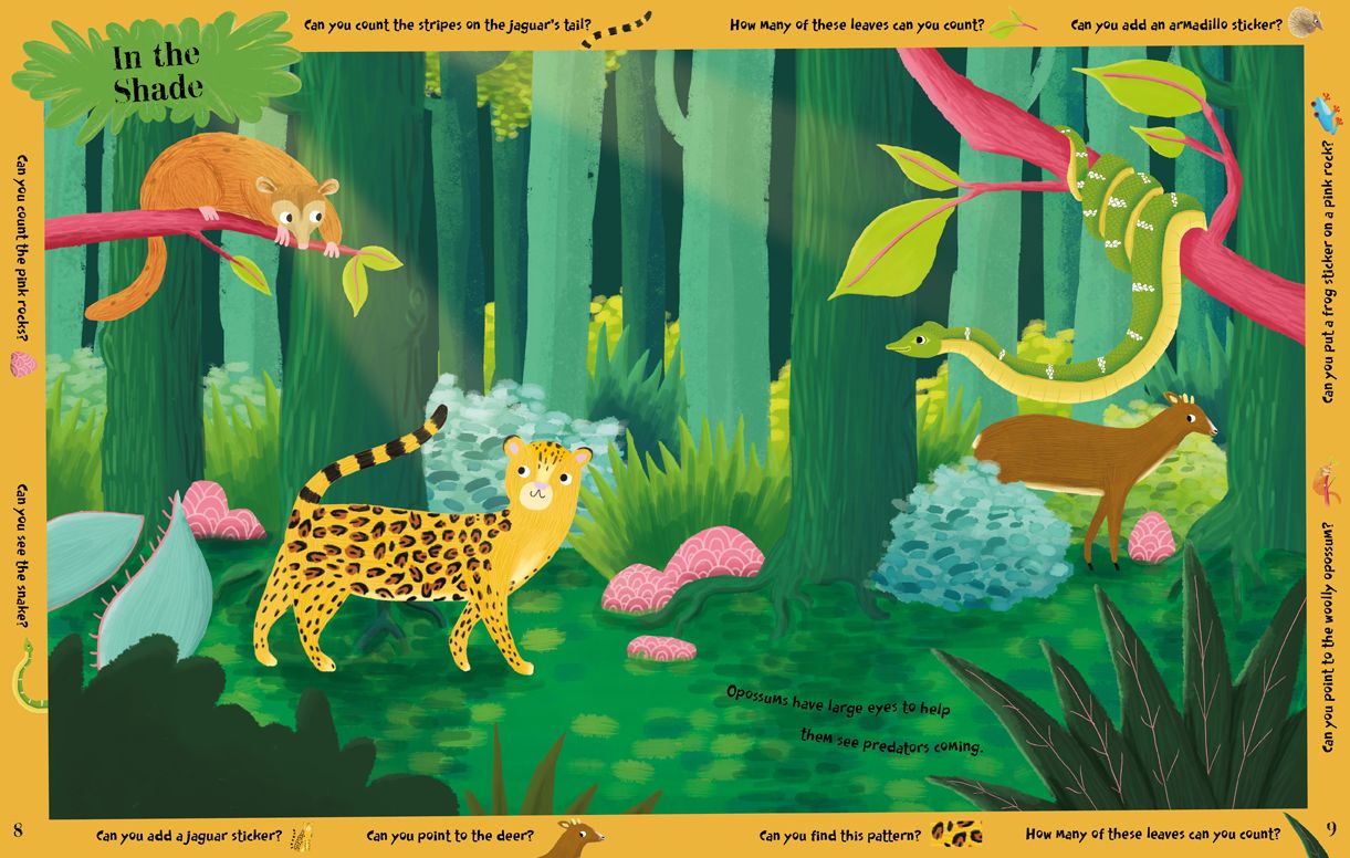 Rainforest Sticker Book