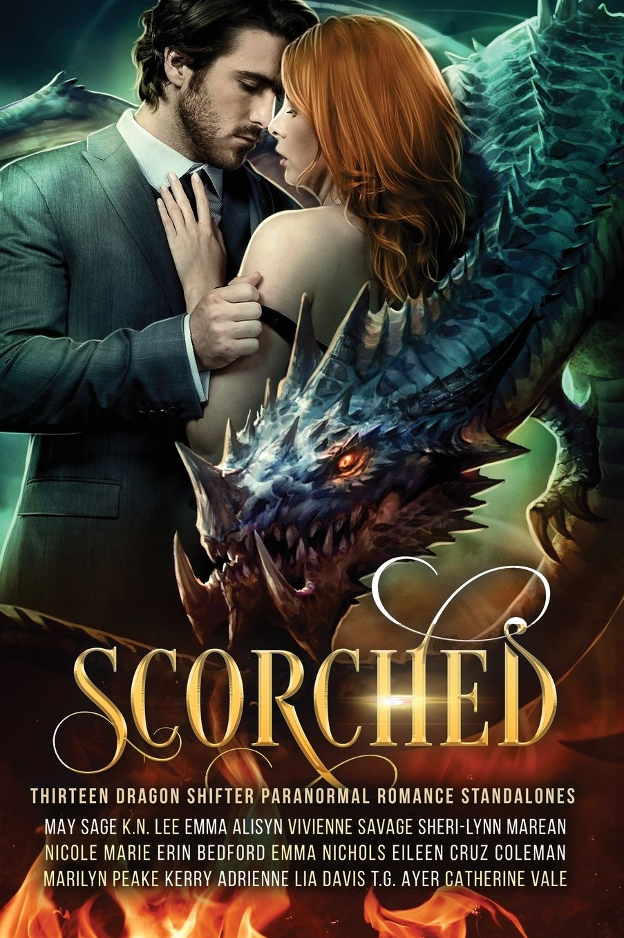 Scorched: Thirteen dragon shifter paranormal romance standalones