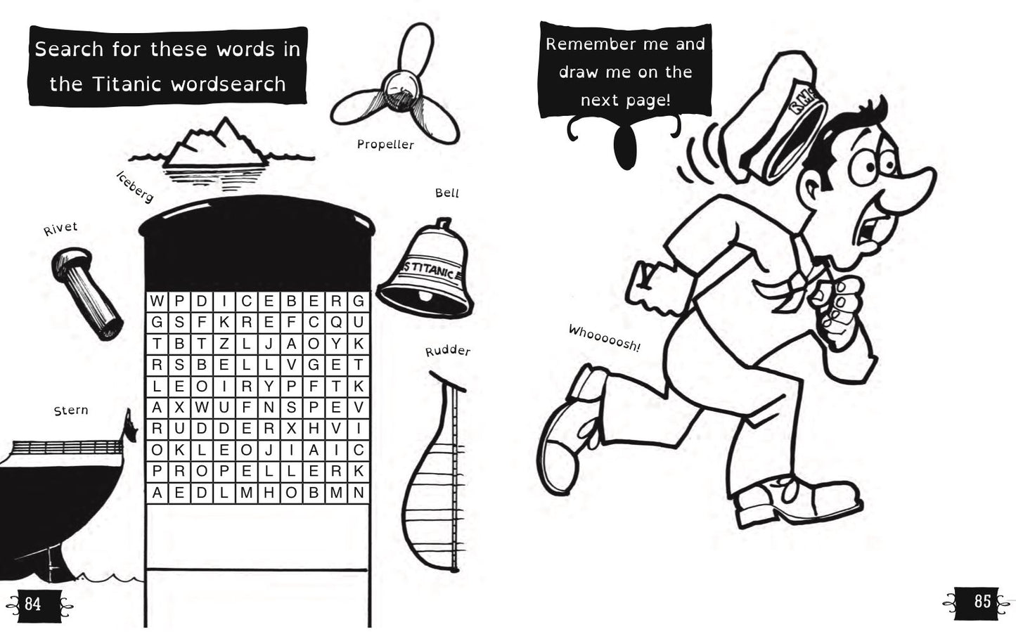 Boredom-Buster Puzzle Activity Book of the Unsinkable Titanic