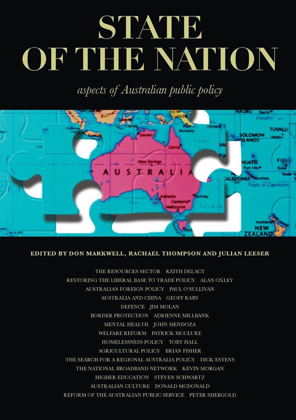 State of the Nation: Aspects of Australian Public Policy