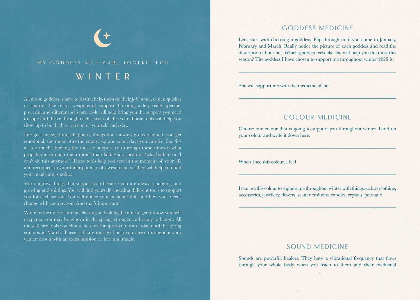 2025 Moon Goddess Diary - Northern Hemisphere: Seasonal planner for 2025
