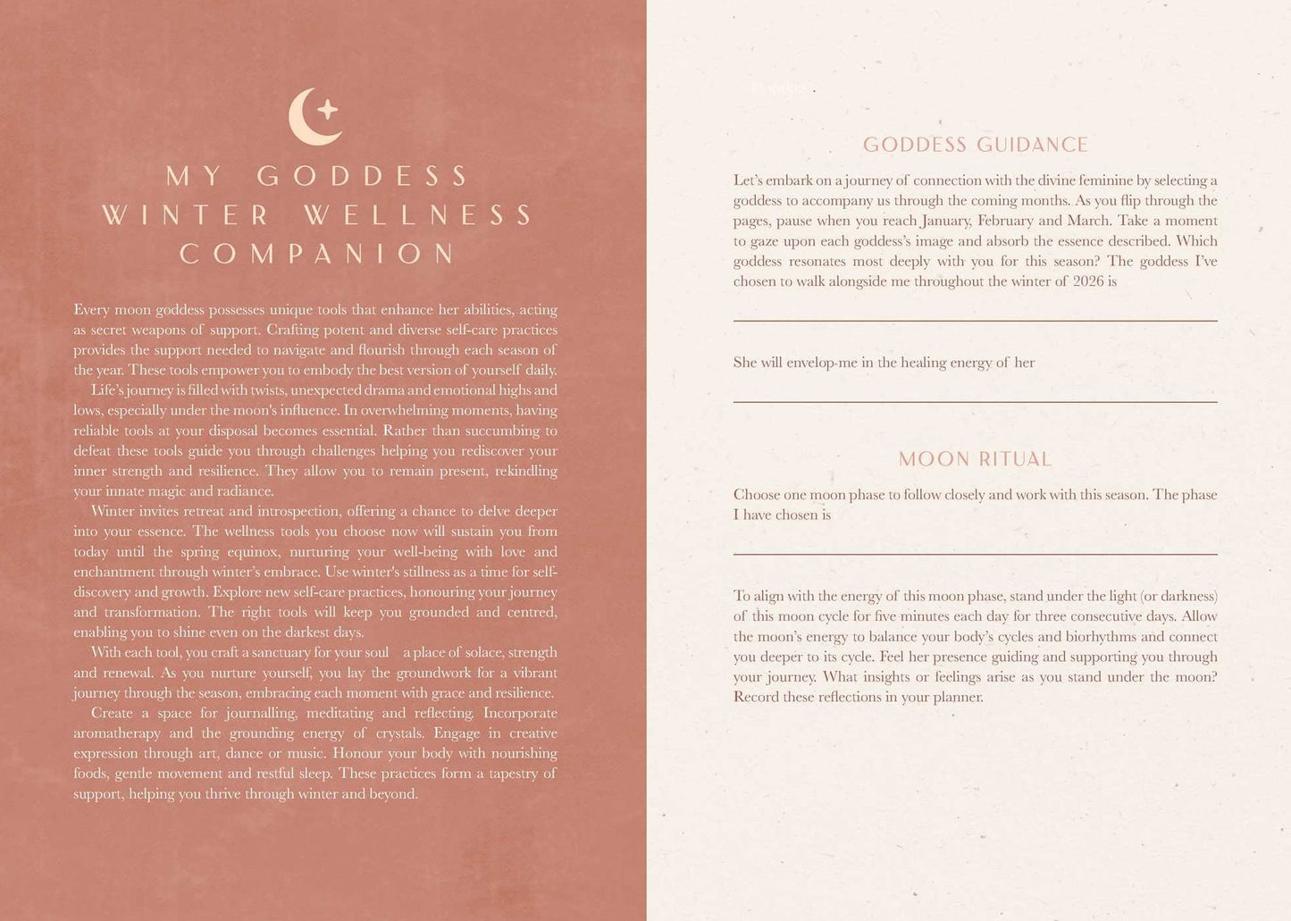 2026 Moon Goddess Planner - Northern Hemisphere