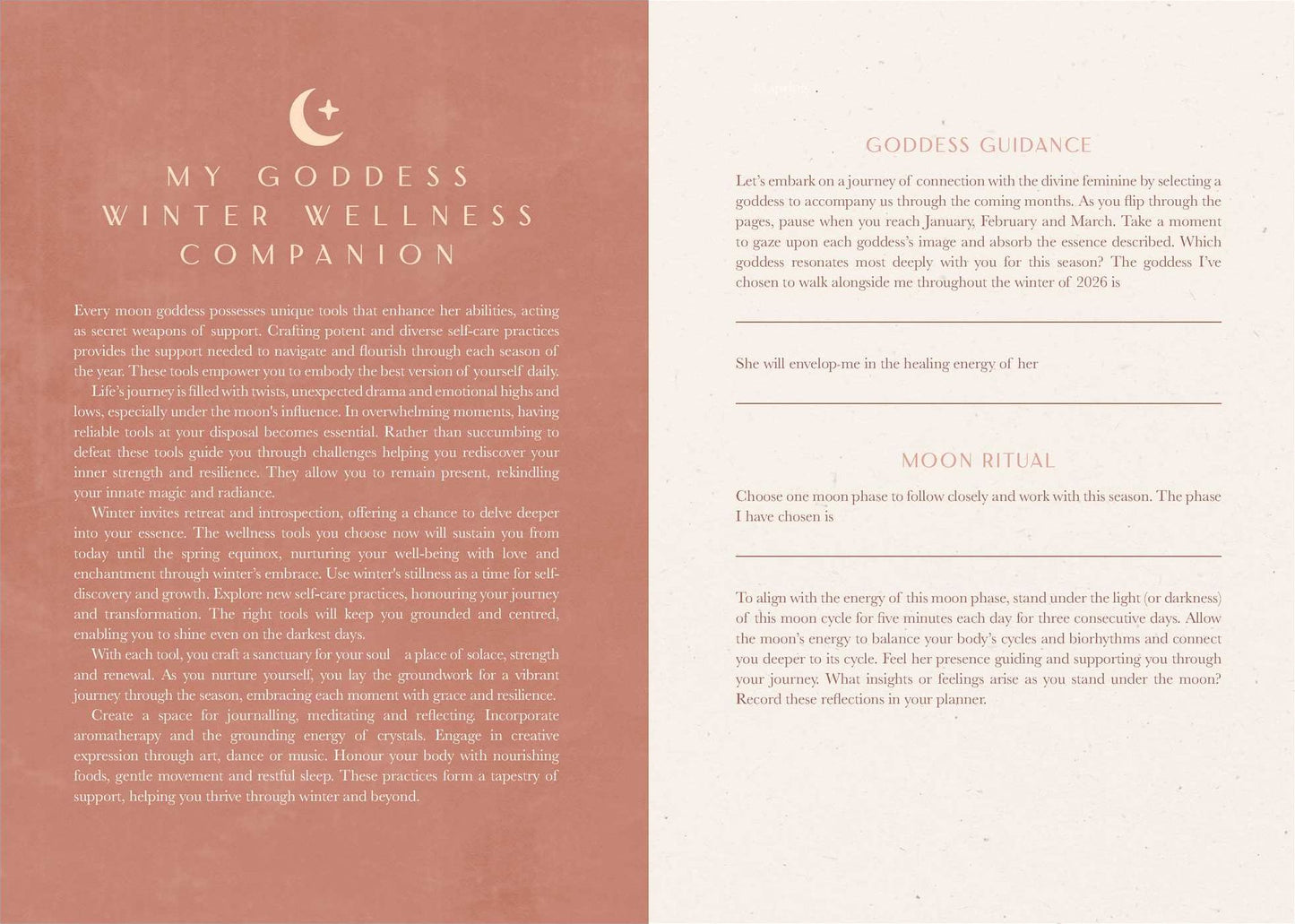 2026 Moon Goddess Planner - Northern Hemisphere