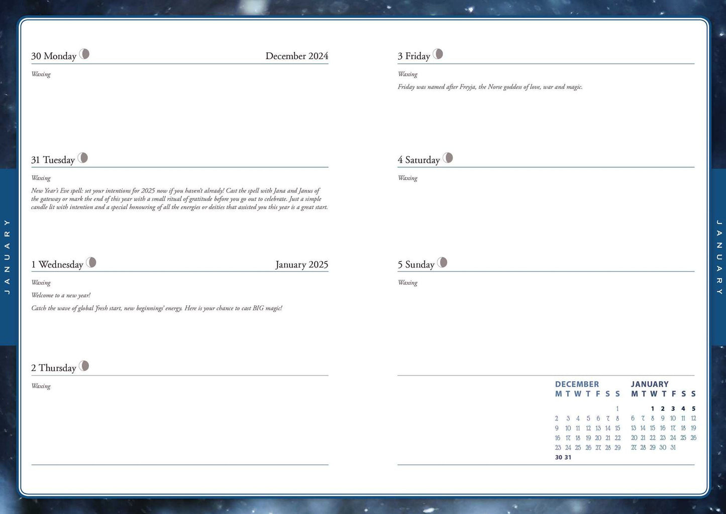 2025 Lunar and Seasonal Diary - Northern Hemisphere: Seasonal planner for 2025