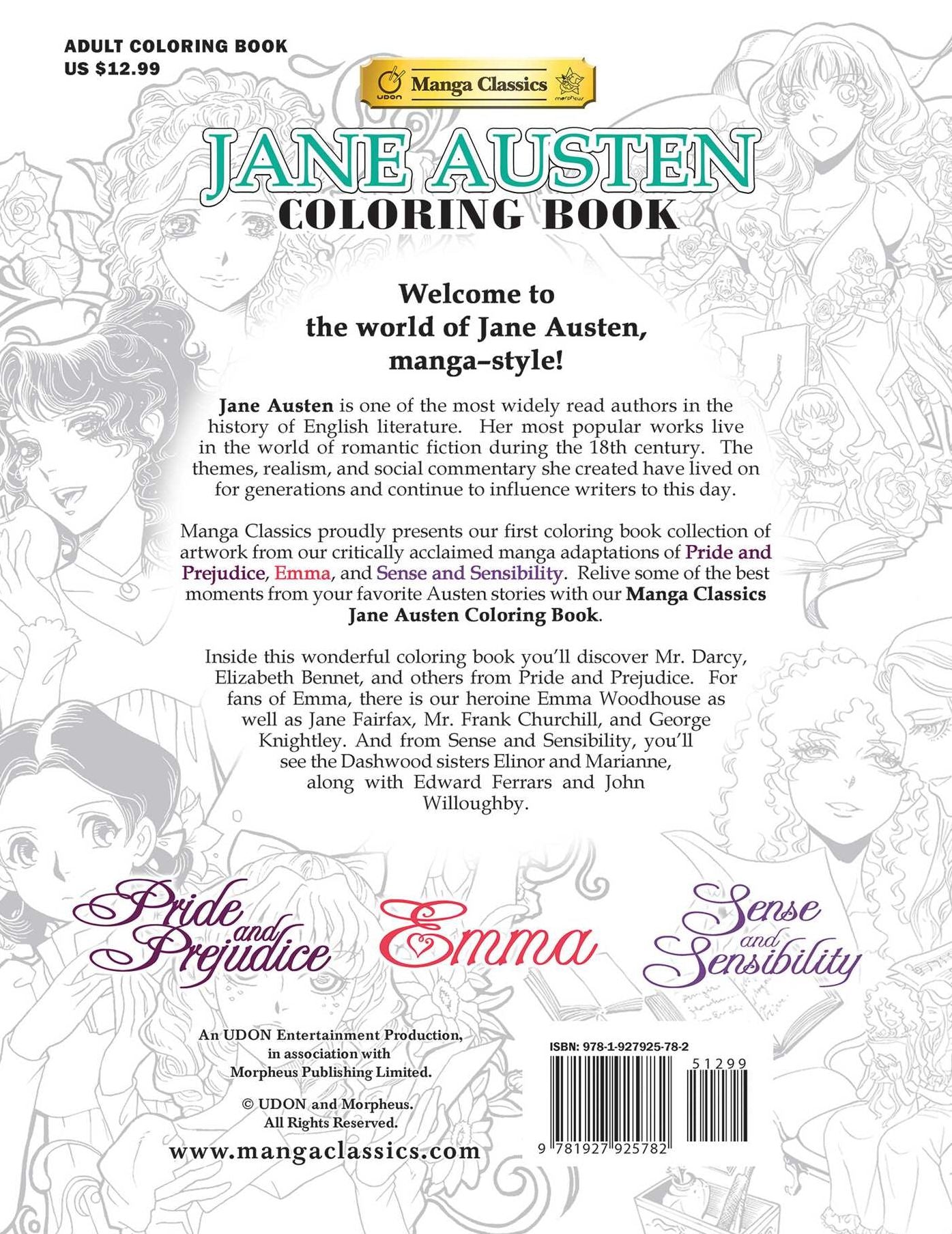 Jane Austen Coloring Book: Manga Classics