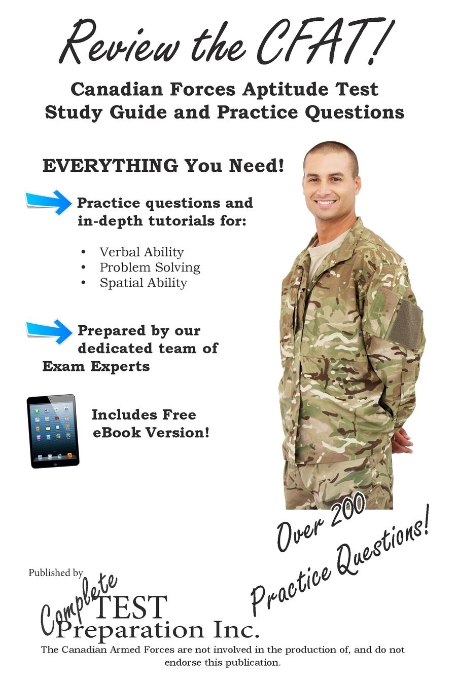 Review the CFAT: Complete Canadian Forces Aptitude Test Study Guide and Practice Test Questions