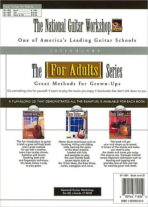 Rock Guitar for Adults: Book & CD