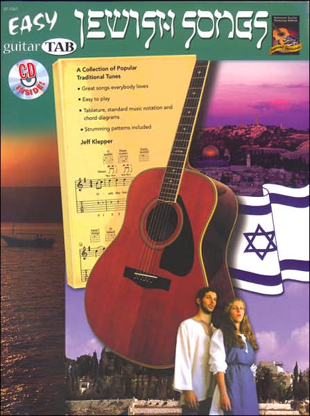 Guitar TAB: Easy Jewish Folk Songs, Book & CD