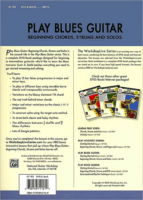 Play Blues Guitar: Beginning Chords, Book & DVD