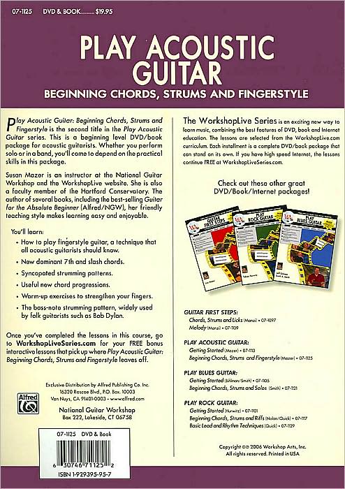 Play Acoustic Guitar: Beginning Chords, Book & DVD