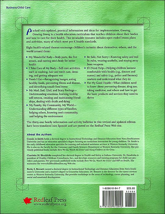 Growing, Growing Strong: A Whole Health Curriculum for Young Children, 2nd Edition