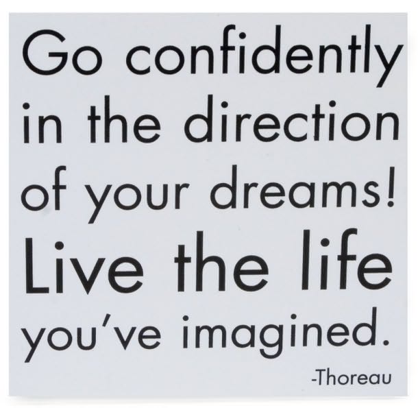 Magnet Quotable Thoreau - Go Confidently