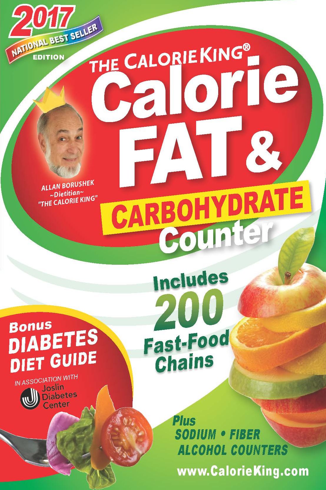 The CalorieKing Calorie, Fat & Carbohydrate Counter 2017