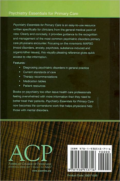 Psychiatry Essentials for Primary Care