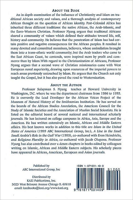 Islam, Christianity, African Identity