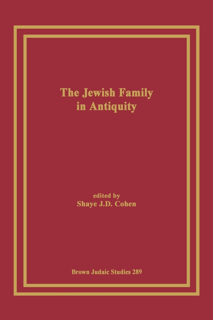 The Jewish Family In Antiquity