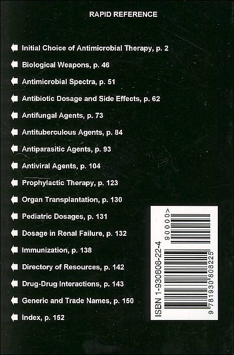 Sanford Guide to Antimicrobial Therapy 2005