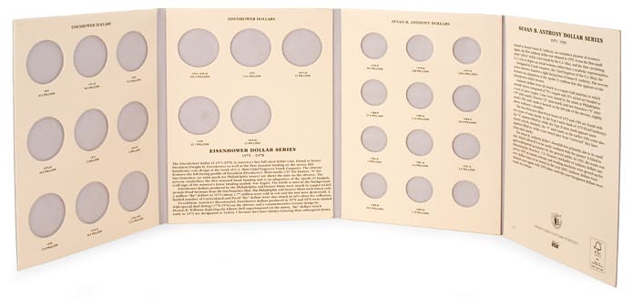 Eisenhower Dollars 1971-1978 & Susan B. Anthony & Eisenhower Dollars 1979-1999 Folder