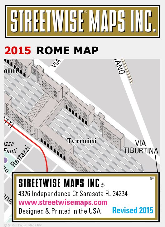 Streetwise Rome Map - Laminated City Center Street Map of Rome, Italy - Folding Pocket Size Travel Map With Metro (2015)